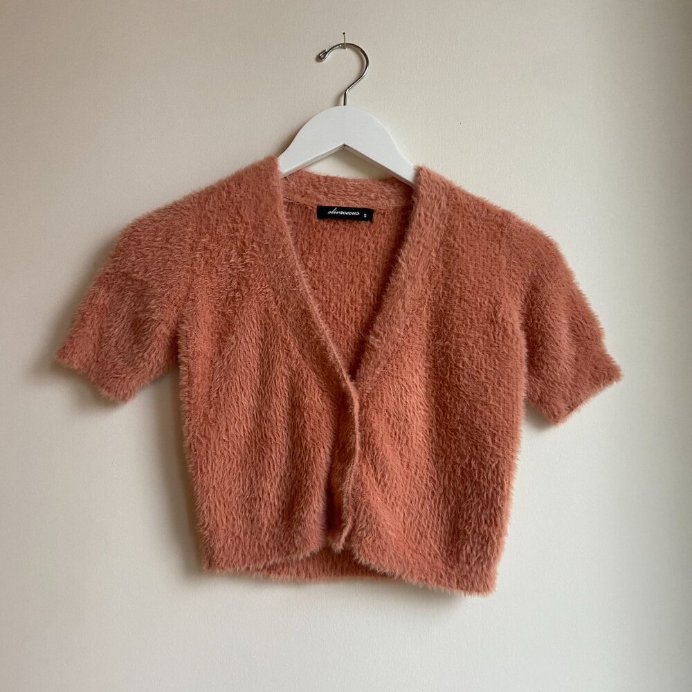 Textured Pink Crop Top